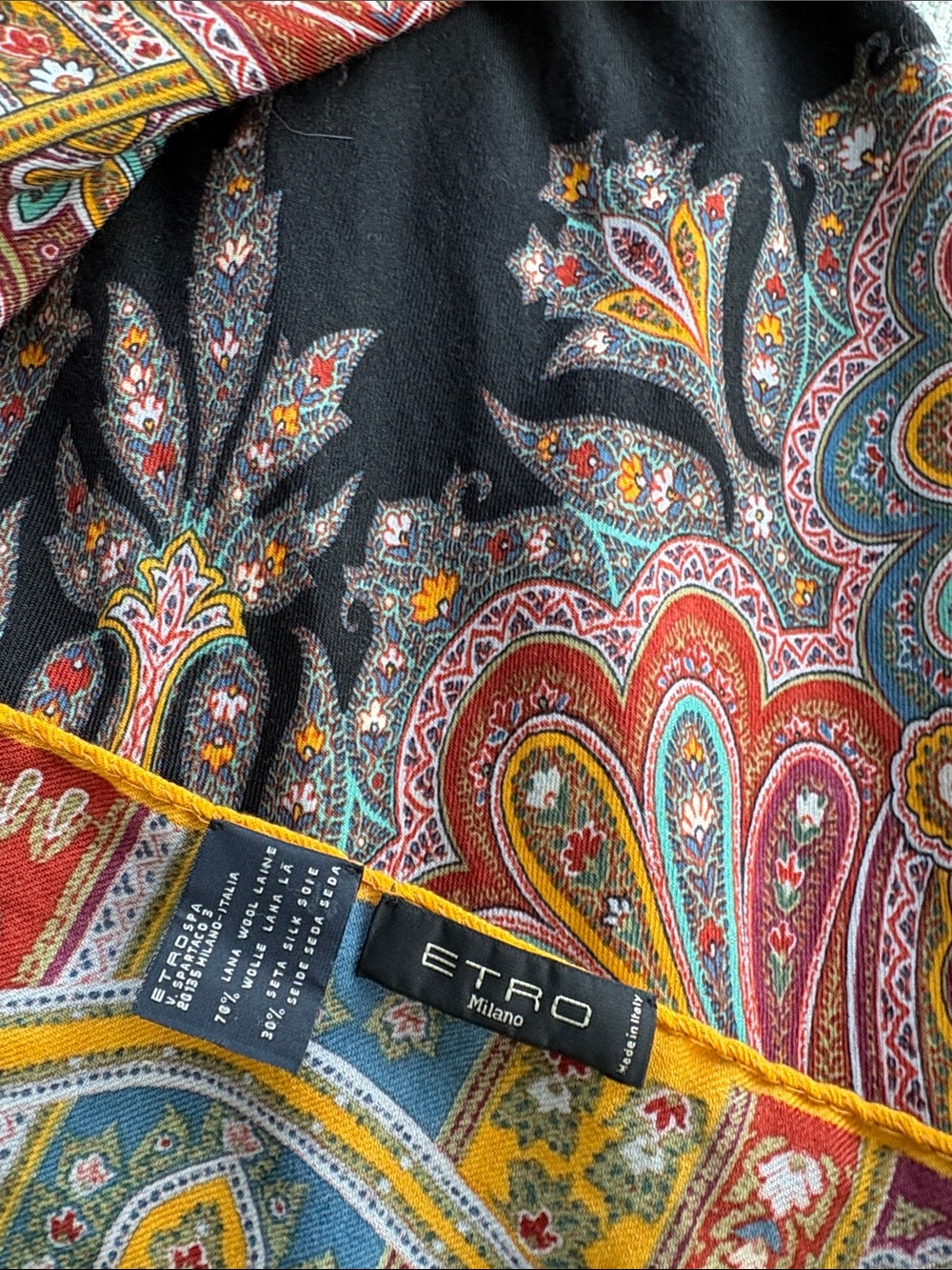 ETRO Vintage Wool/Silk Scarf